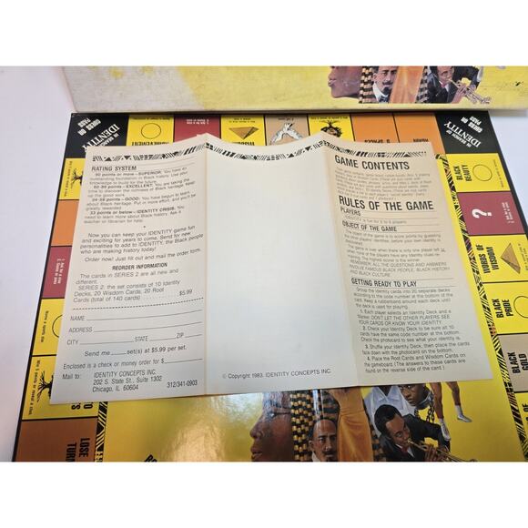 In Search of Identity Discover Black Heritage History Board Game 1984 COMPLETE - Picture 3 of 5